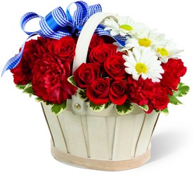 The FTD Justice Basket from Clifford's where roses are our specialty